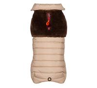 Wouapy Manteau "Suede Beige" De Wouapy En Taille 28, Le Manteau Qui Protège Votre Chien Des Intempéries Pour Chien