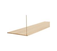 Woud - Stedge Add-on Shelf L80 White Oak/Brass Woud