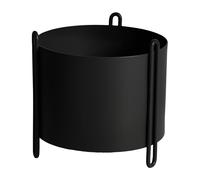 Woud Pot de fleur Pidestall small Ø15 cm Noir