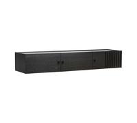 Woud Sideboard Array fixée au mur. 150 cm Chêne peint en noir