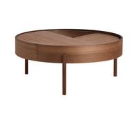 Woud Table basse Arc Ø89 cm Noyer