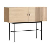 Woud Table d'appoint Array. 120 cm chêne pigmenté blanc