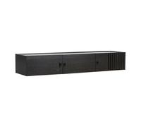 Woud Table d'appoint Array fixée au mur. 150 cm Chêne peint en noir