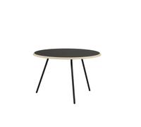 Woud Table Soround - noir laminé - Ø 75 x H 49