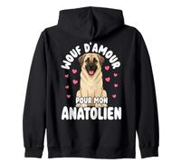 Wouf D Amour pour Mon Anatolien Chien Adorable Sweat à Capuche