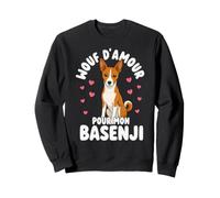 Wouf D Amour pour Mon Basenji Chien Adorable Sweatshirt