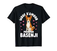 Wouf D Amour pour Mon Basenji Chien Adorable T-Shirt