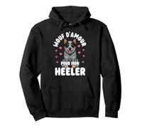 Wouf D Amour pour Mon Heeler Chien Adorable Sweat à Capuche