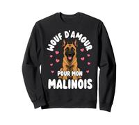 Wouf D Amour pour Mon Malinois Chien Adorable Sweatshirt