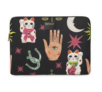 Wouf Sac d’ordinateur portable 'Daily' beige / jaune / rose clair / noir, Taille One Size