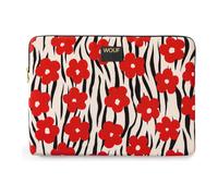 Wouf Sac d’ordinateur portable 'Daily' beige / rouge / noir, Taille One Size