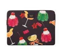 Wouf Sac d’ordinateur portable jaune citron / vert gazon / rouge / noir / blanc naturel, Taille One Size