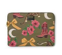 Wouf Sac d’ordinateur portable moutarde / olive / framboise / noir, Taille One Size