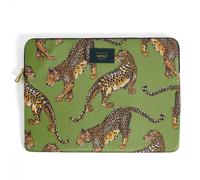 Wouf Wouf Daily Pochette ordinateur 13-14 pouces Olive Leopard Vert