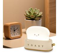 Woukksy Veilleuse Toast LED,Veilleuse Bébé Veilleuse Enfant Lampe de Chevet Réglable avec Minuterie, Veilleuse Enfant Rechargeable Cadeau pour Garçon,Bébé,Fille,Jaune