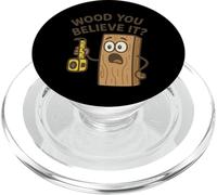 Would You Believe It Drôle de Travail du Bois PopSockets PopGrip pour MagSafe
