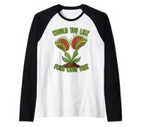 Would You Like Flies with That Venus Flytrap Piège à Mouches drôle Manche Raglan