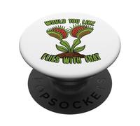 Would You Like Flies with That Venus Flytrap Piège à Mouches drôle PopSockets PopGrip Adhésif