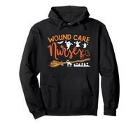Wound Care Nurses Witch Broom Funny Halloween Nurse Costume Sweat à Capuche