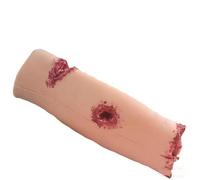 Wound Packing Trainer, Bleeding Control Trainer, Calf Wound Packing Model, Stop The Bleed Training Kit, 4 Simulated Wounds, First Aid Suture Trainer, Reusable, for Classes Education