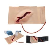Wound Packing Trainer, Wearable Leg Wound Hemostasis Control Model, Simulated Deep Laceration or Stab Wound, Wound Care Trainer, Suture Training, Realistic Appearance Design