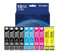 Woungzha 604XL Cartouche d'encre Compatible Epson 604XL 604 XL pour Expression Home XP-2200 XP-2205 XP-3200 XP-3205 XP-4200 XP-4205, Workforce WF-2910 WF-2930 WF-2935 WF-2950WF 10 Pack