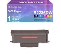 Woungzha B2236 Cartouche de toner sans puce pour imprimante Lexmark b2236dw mb236adw mb2236adw mb2236adwe B2442DW B2546DN B2650DN Noir