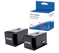 Woungzha Boîte d'entretien d'encre T6711 C13T671100 pour Epson WF 7110 7210 7510 7610 7615 7620 7710 7715 7720 3010 3520 3530 3540 3620 L145 5 ET-16500 (2 PK)