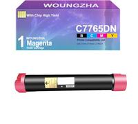 Woungzha C7765dn Cartouche de toner 593-BBDD 593-BBCY 593-BBCM 593-BBCO compatible avec imprimante Dell C7765 C7765dn C7765dnf (1 magenta)
