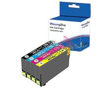 Woungzha Cartouche d'encre 407XL Compatible pour Epson 407 407XL pour Epson Workforce Pro WF-4745DTWF WF 4745 (4 paquets)