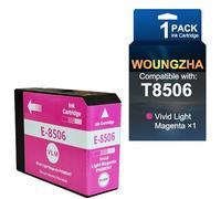 Woungzha Cartouche d'encre T8501 T8502 T8503 T8504 T8505 T8506 T8507 T8508 T8509 Cartouche d'encre 80 ml Compatible avec imprimantes T850 Ink Suresccolor -p8000 (T8506)