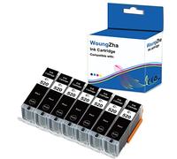 Woungzha Cartouches d'encre compatibles Canon PGI-520 XXL pour Pixma IP3600 IP4600 IP4700 MP540 MP550 MP560 MP620 MP630 MX860 7 Noir 7 paquets