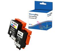 Woungzha Cartouches d'encre compatibles de rechange pour Epson 266 267 pour imprimantes Epson WF-100W WF-110W Workforce(1 noir, 1 couleurs)