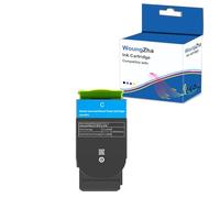 Woungzha Compatible avec les cartouches de toner XC2130 XC2132 6 000 pages/3 000 pages pour Lexmark XC2130 XC2132 XC2100 (1 cyan)