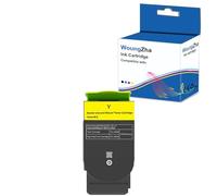 Woungzha Compatible avec les cartouches de toner XC2130 XC2132 6 000 pages/3 000 pages pour Lexmark XC2130 XC2132 XC2100 (1 jaune)