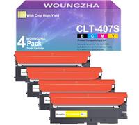 Woungzha Compatible Cartouche de toner pour Samsung CLT-K4072S CLP-320 CLP-320N CLP-320W CLP-320N CLP-325 CLP-325N CLP-325W CLX-3180 CLX-3180FN CLX-3180FW CLX-3185 (4-Pack)