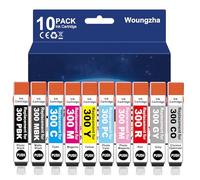 Woungzha Lot de 10 cartouches d'encre compatibles PFI-300 PFI 300 PFI300 pour Canon imagePROGRAF PRO-300