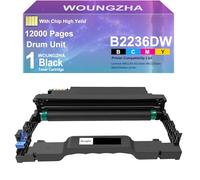 Woungzha Tambour Remanufacturé B220Z00 pour Lexmark MB2236i, B2236dw, MB2236adw, MB2236adwe (Noir, 1 Tambour)