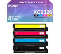 Woungzha XC2326 Cartouche de toner de rechange compatible 24B7498 7495 7496 7497 sans puce pour imprimante Lexmark XC2326 C2326 (4-Pack)