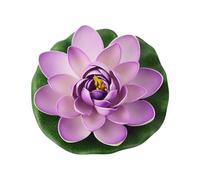 WOURRD Lotus artificiels flottants en mousse de couleurs mélangées pour décoration d'étang et de jardin