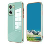 Wousunly Compatible avec Oppo A57s coque en silicone rose, placage Oppo A57 4g coque de téléphone antichoc fine et souple (vert)