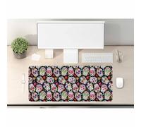 Woutay Tapis de bureau, crâne de bonbons, tapis de clavier, tapis de souris de jeu