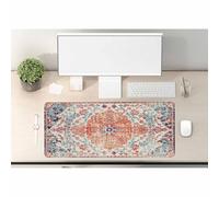 Woutay Tapis de souris, motif ethnique rétro, tapis de bureau cool pour clavier et souris