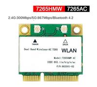 Wouueso 2X 1200M WiFi LAN sans Double Bande 2.4G 5Ghz Bluetooth 4.2 Gigabit Adaptateur LAN sans pour Win7 Win8 Win10 Linux 7265HMW