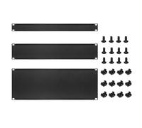 Wouueso 3 pièces 1U 2U 4U panneau aveugle panneau métallique rack panneau de remplissage entretoise kit de panneau de rack pour boîtier serveur rack armoire