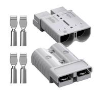 Wouueso Anderson Lot de 2 connecteurs rapides de batterie 175 A 1/0 AWG pour treuil de câble de caravane