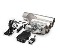 Wouueso Auto-Universal-Auslassventil, 7,6 cm, 76 mm, Type Y, Double Vanne Électrique Fermable, Tuyau d'échappement, Vanne Électrique Variable