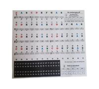 Wouueso Autocollants multicolores pour clavier de piano avec lettres grasses, très bien adapté pour les enfants pour apprendre le piano