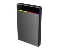 Wouueso Boîtier de Disque Dur/SSD RGB 2,5 Pouces de Type C, Connexion Haute Vitesse vers USB3.2 Gen1, 5 Gbit/S, Installation sans Outil