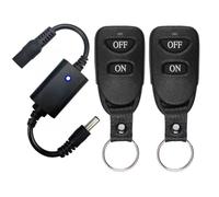 Wouueso DC3.7V-12V Commutateur de télécommande RF sans fil Pilote de relais On/Off pour barre lumineuse LED, lampe de lecture, micro-interrupteur